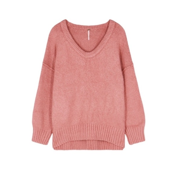 Free People Brookside Tunic Sweater in Alpine Rosesoze M - Picture 5 of 11